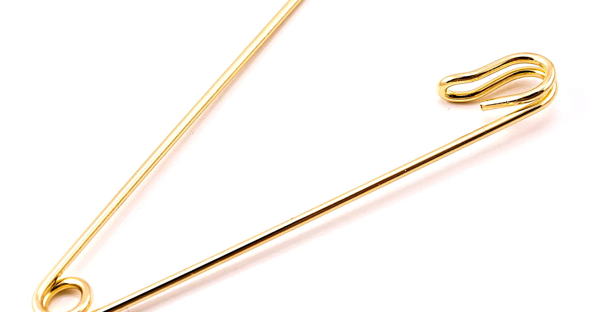 gold pin for dress Collar Pin Safety Pin in Gold by Fort Belvedere – Gentleman's Gazette