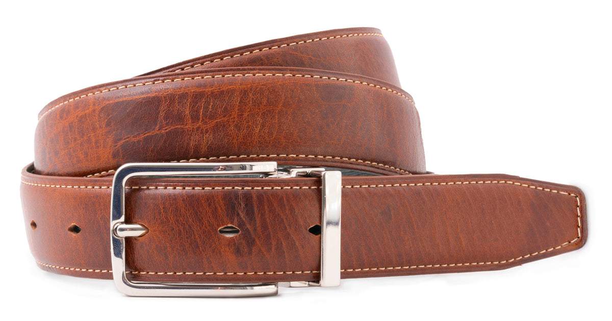 Medium Brown Natural Vegetable Tanned Leather Belt Gentleman's Gazette Medium Brown Natural Vegetable Tanned Leather Belt Gentleman's Gazette