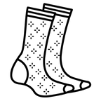 Icon of two-tone socks