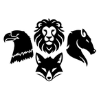 Icon with illustrations of four different animals
