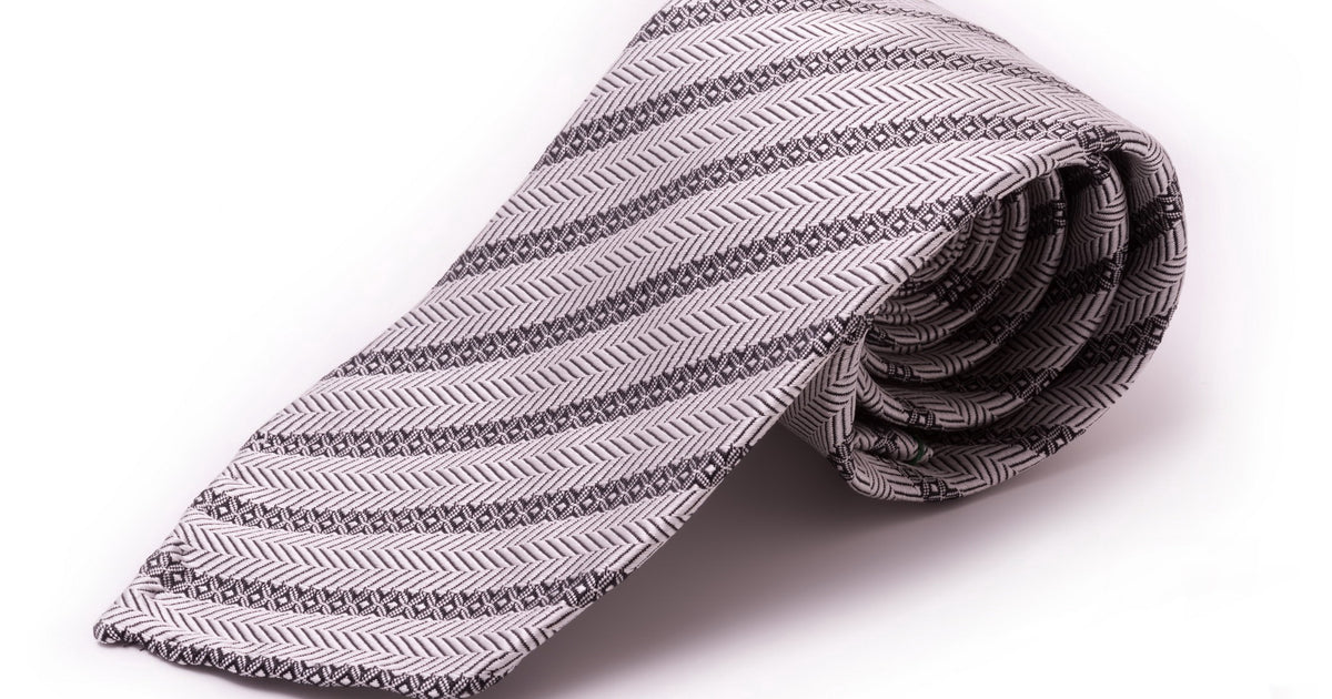 Wedding Tie in Pure Silk Handmade in 3 Sizes for Short, Regular & Tall Men