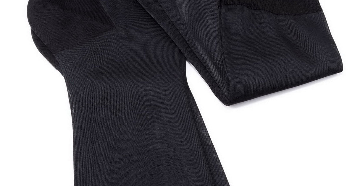 Finest Socks In The World - Over The Calf Black Silk for Black Tie & White Tie - Fort Belvedere