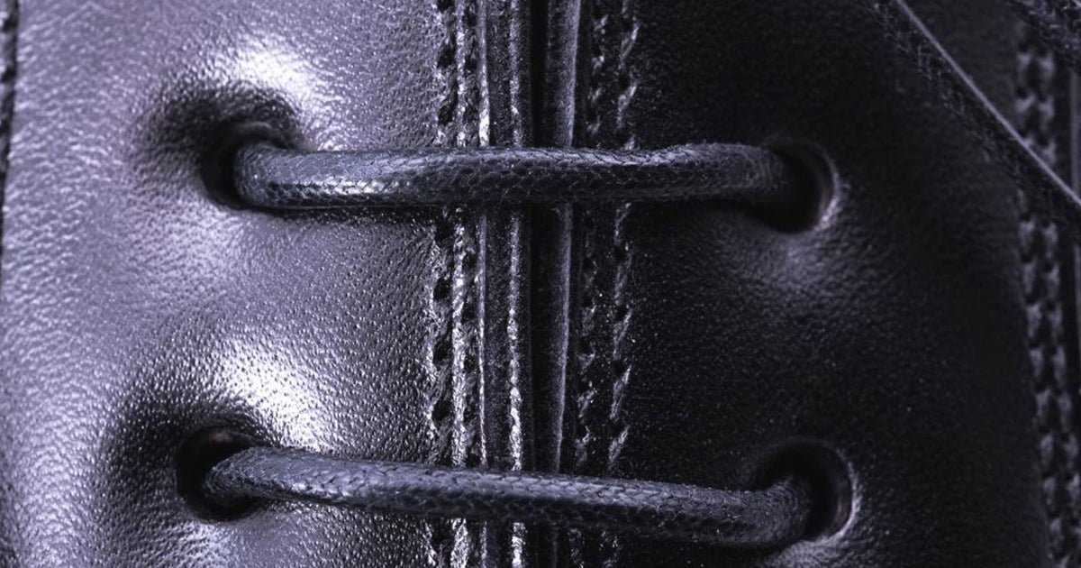 Black Shoelaces Round - Waxed Cotton Dress Shoe Laces Luxury by Fort  Belvedere  Gentleman's Gazette