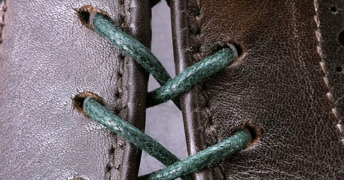 Round Dark Green Waxed Cotton Shoelaces1