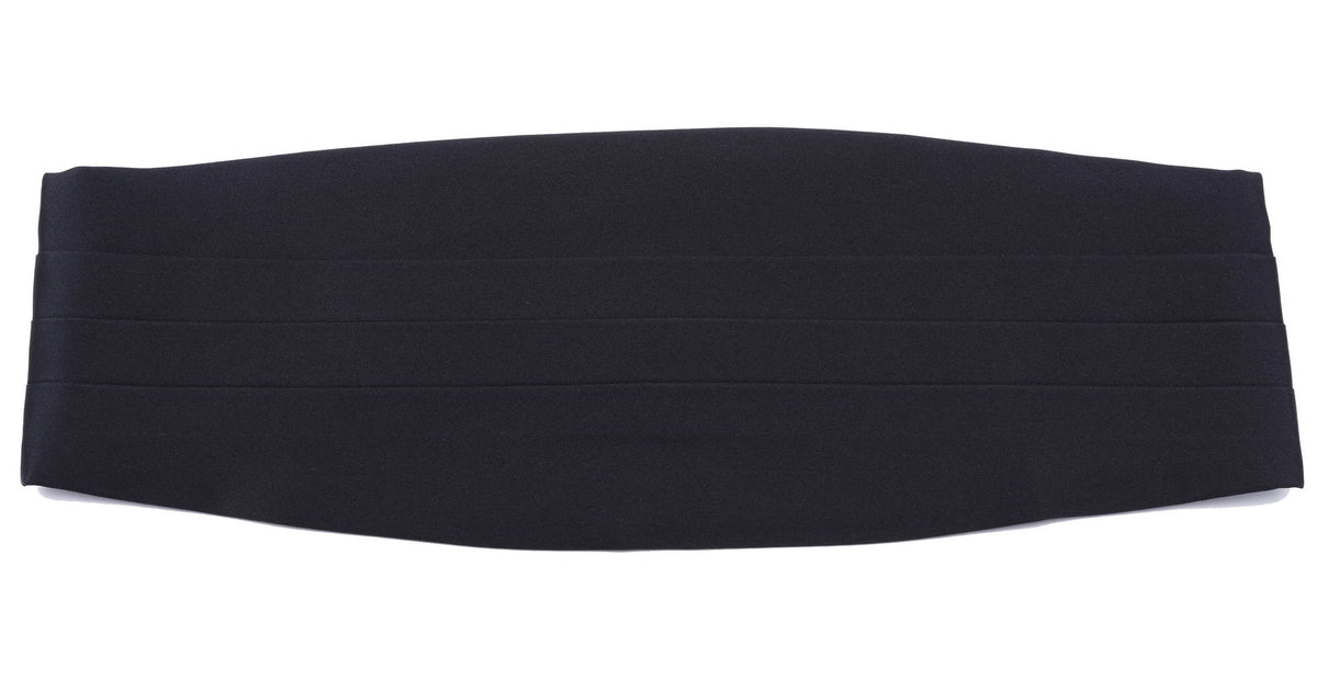 Fort Belvedere Black Silk Cummerbund