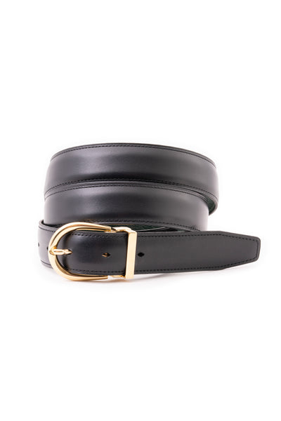 Black Boxcalf Leather Belt  Gentleman's Gazette