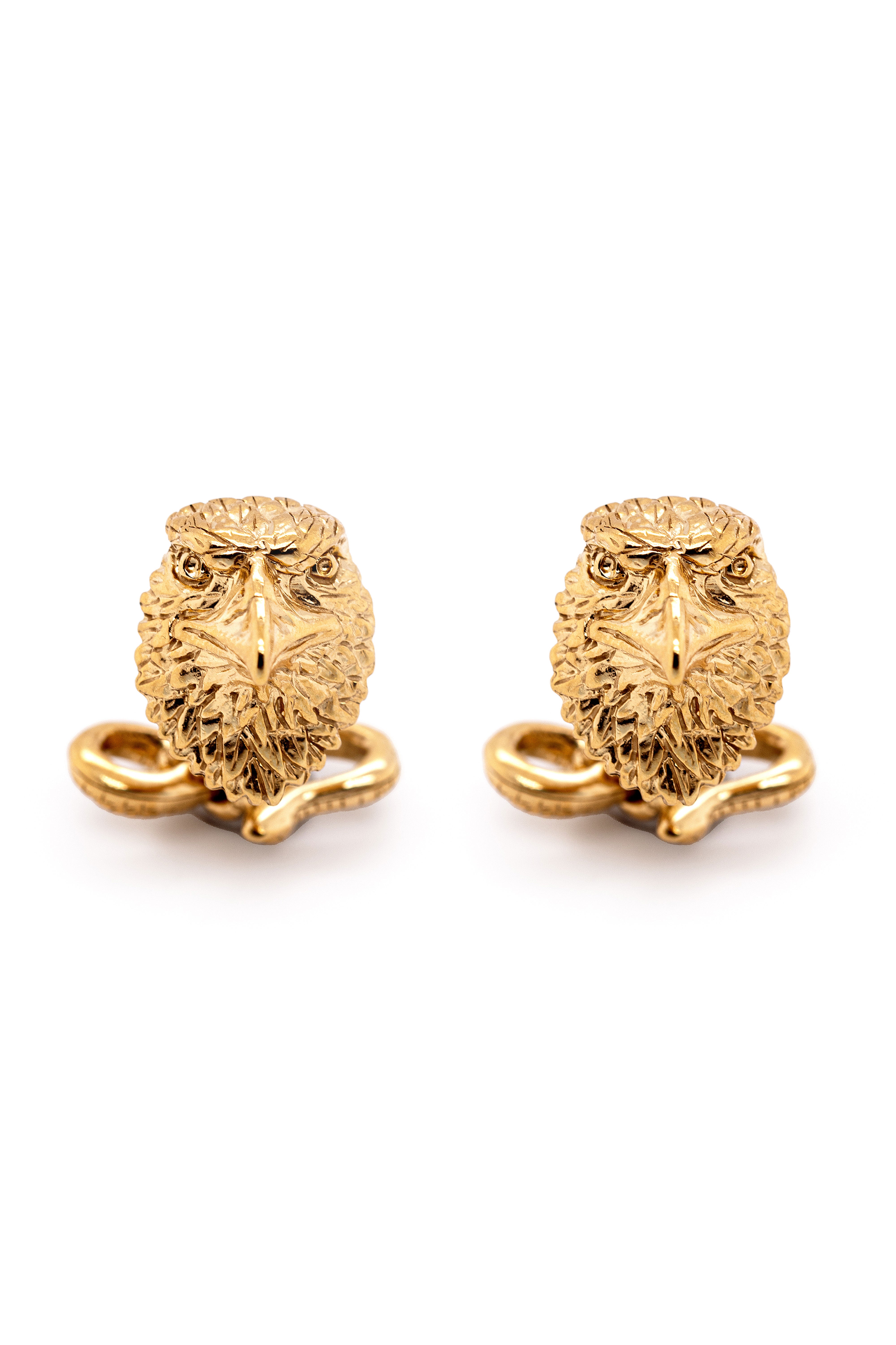 Solid Yellow Gold Eagle & Snake Cufflinks – Gentleman's Gazette
