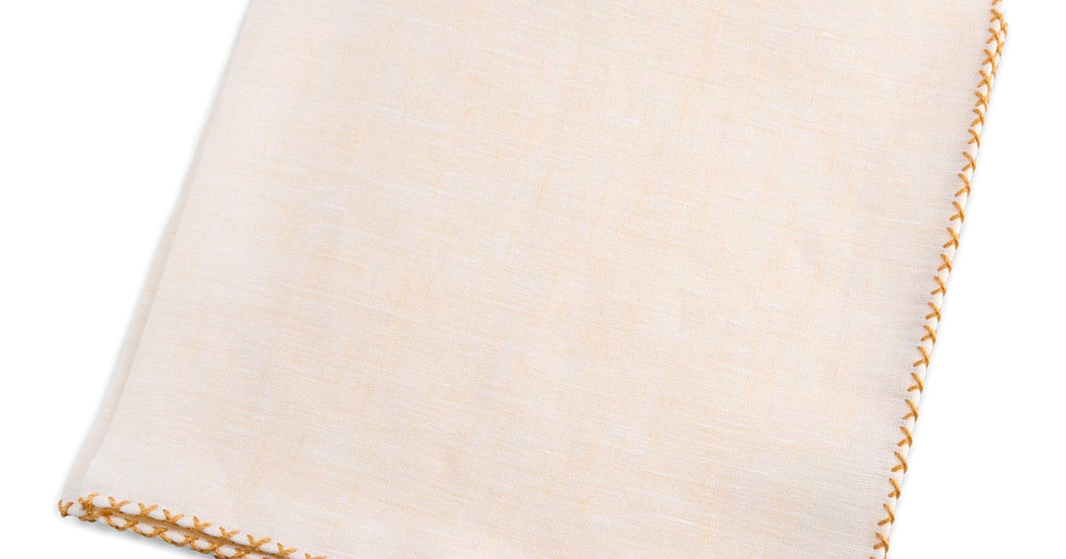 Light Yellow Linen Pocket Square with – Gentleman's Gazette