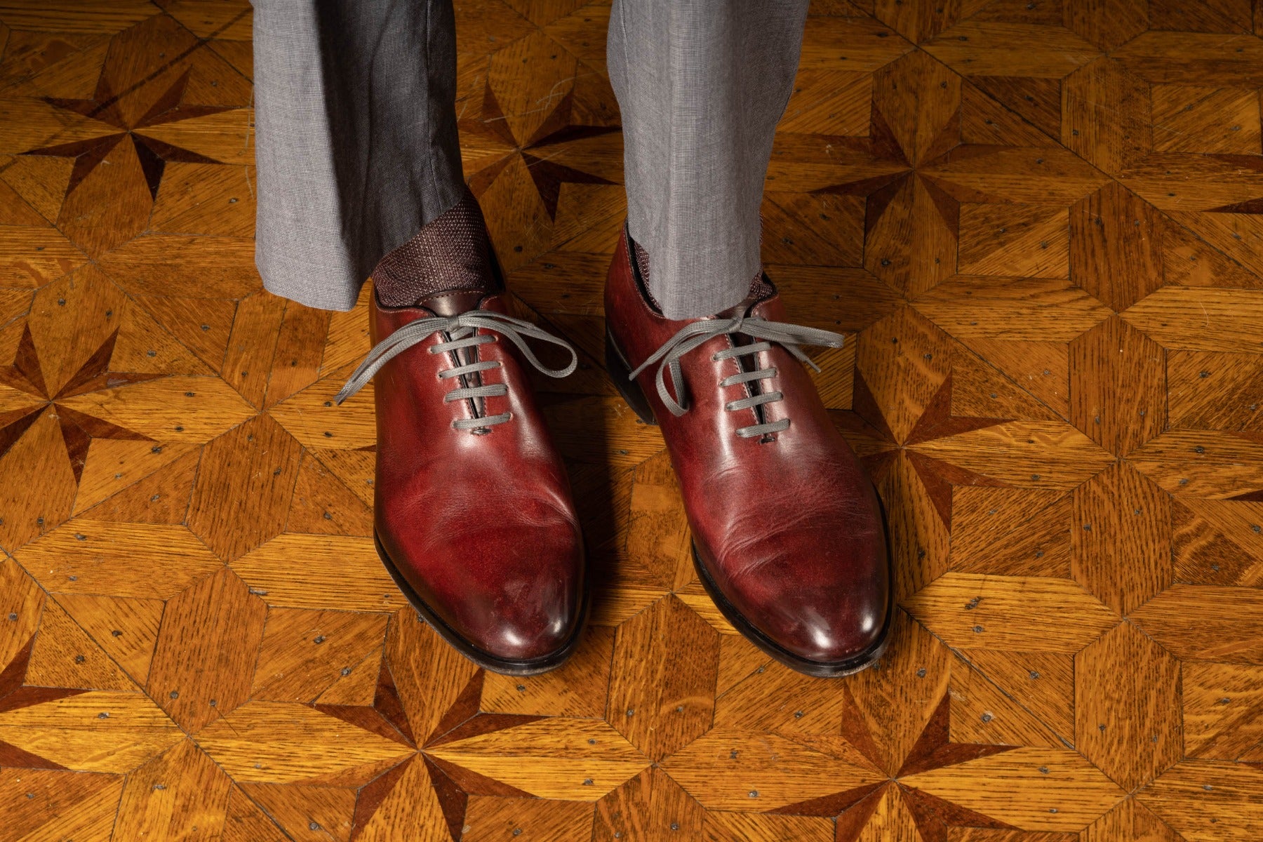 Brown Shoelaces Round Luxury Waxed Cotton Dress Shoe Laces by Fort