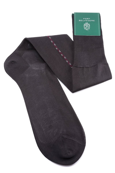 Fort Belvier Socks with Clock Patterns