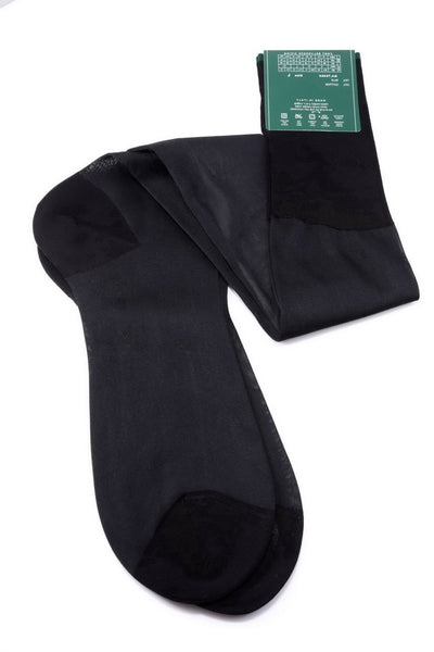 Fort Belvedere Black Silk Evening Socks