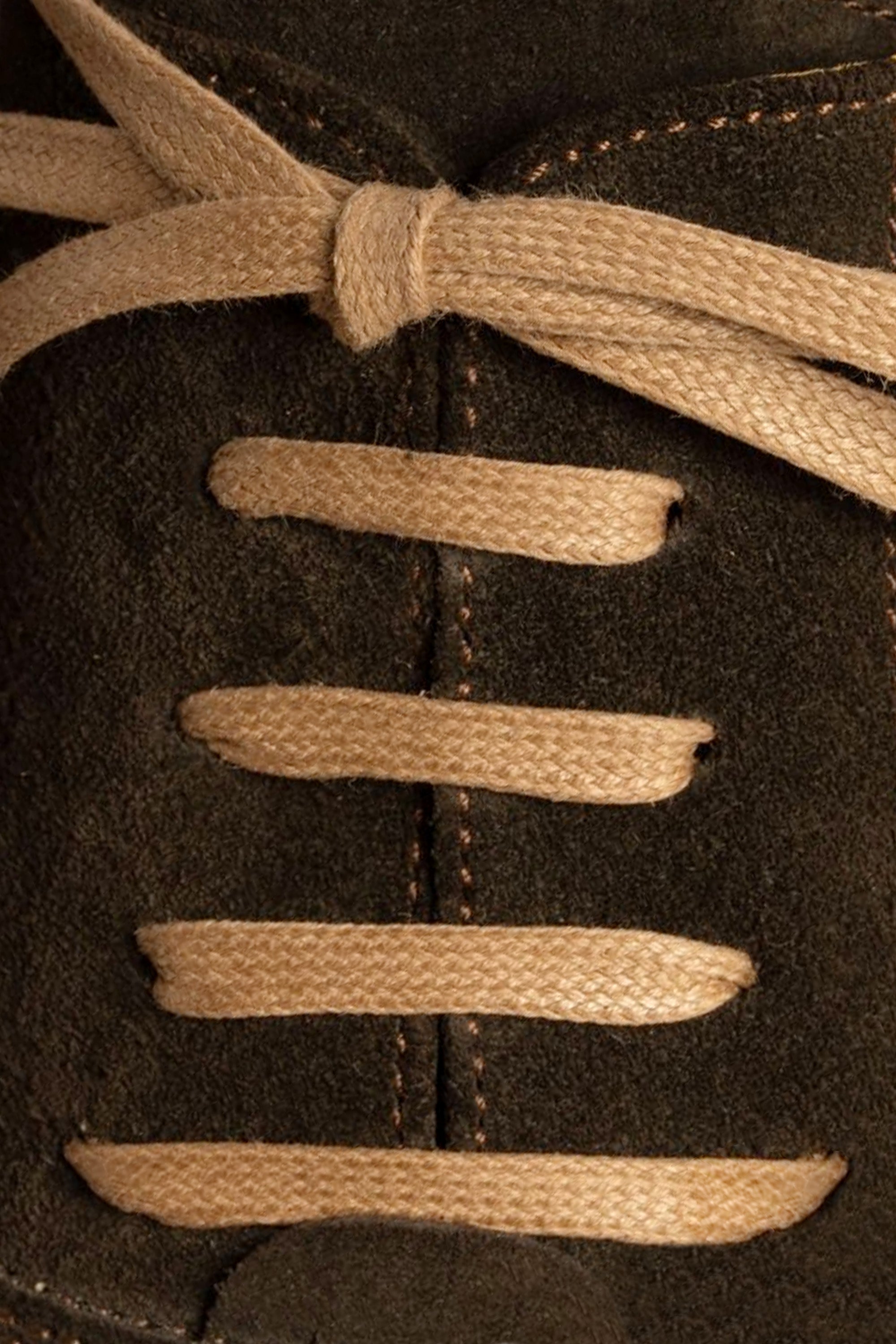 Cookie Brown Shoelaces Flat Waxed Cotton