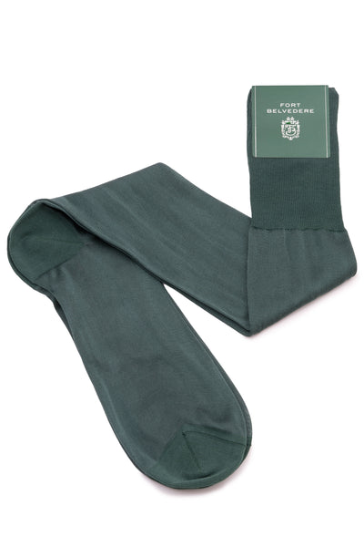 Finest Socks In The World - Over The Calf in Bottle Green Silk Gentleman's Gazette Finest Socks In The World - Over The Calf in Bottle Green Silk Gentleman's Gazette