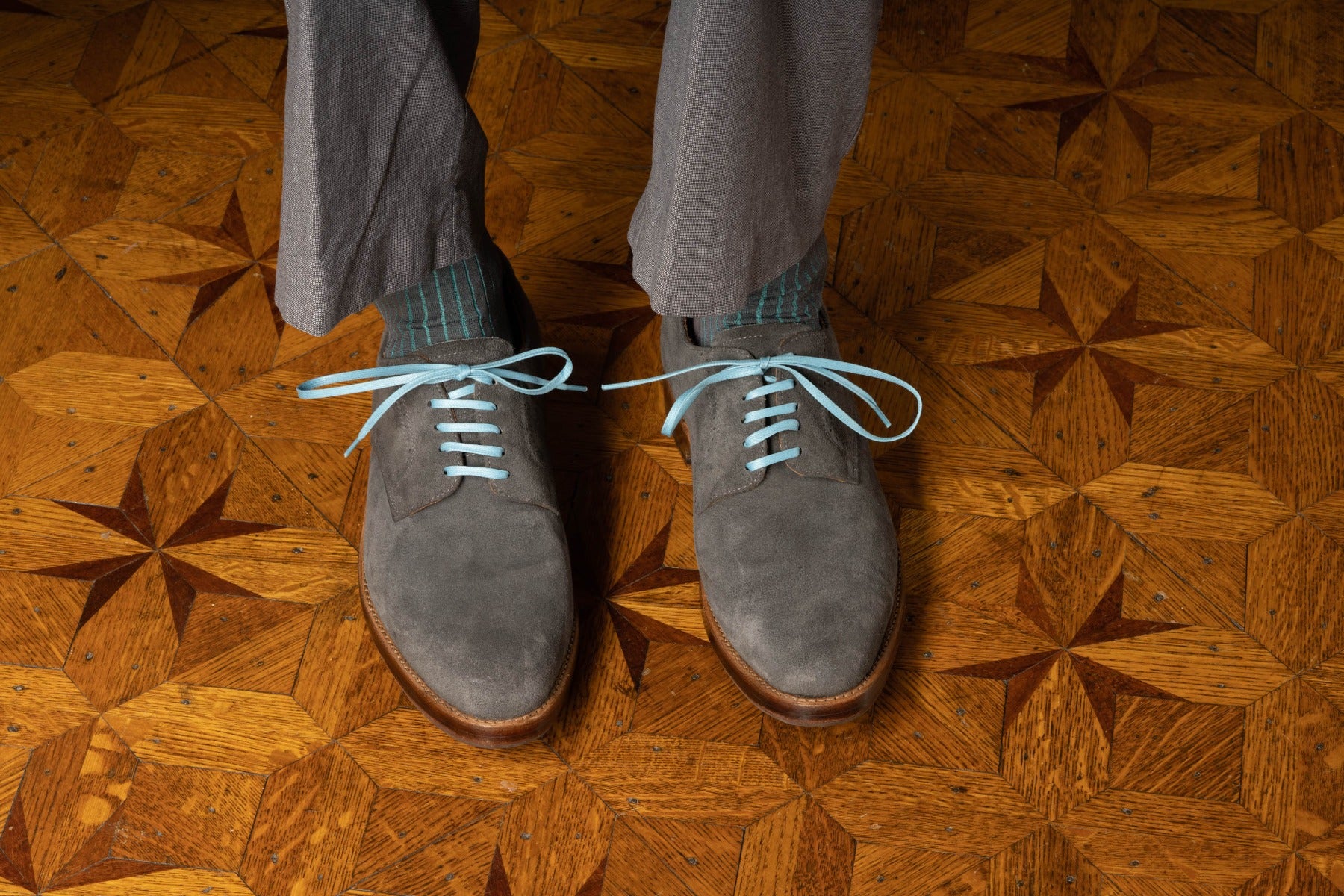 Brown Shoelaces Round Luxury Waxed Cotton Dress Shoe Laces by Fort