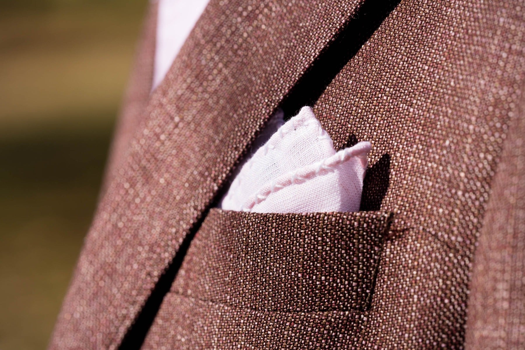 Mint Halton Linen Pocket Square main image 0