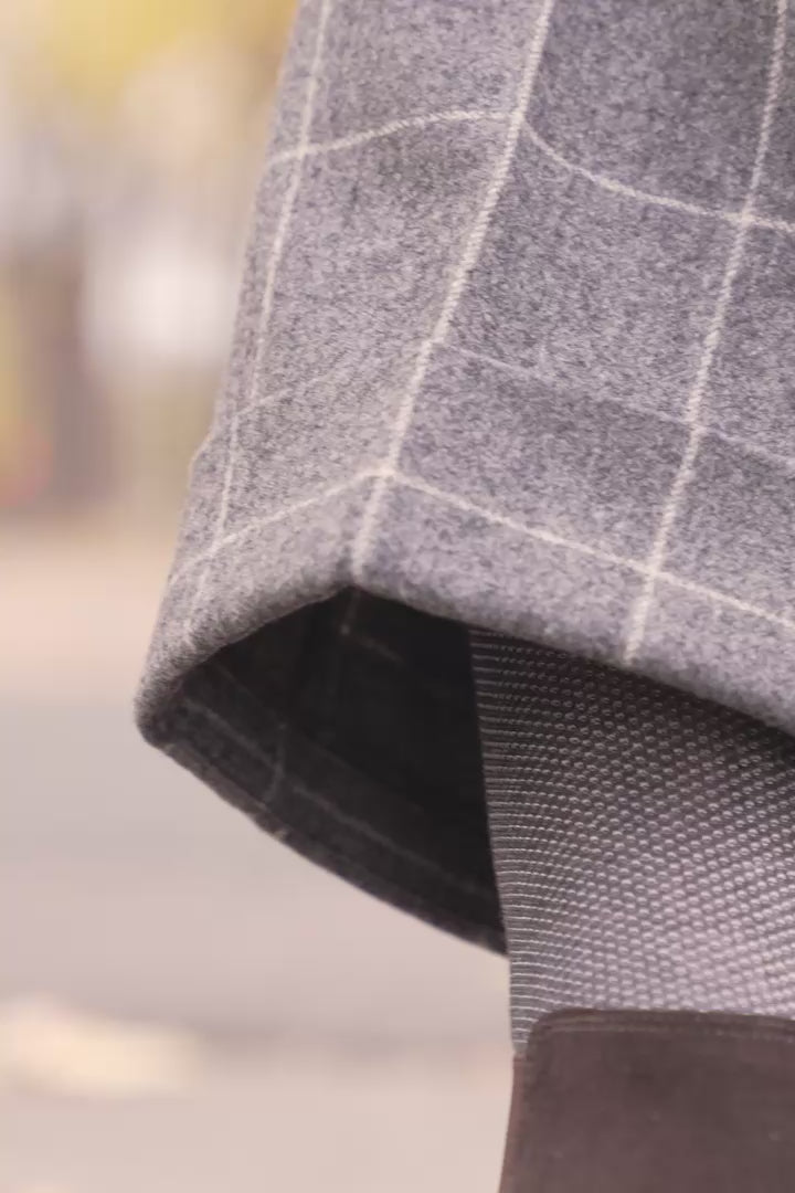 Video of Charcoal Gray & White Two Tone Socks with a variety of outfits