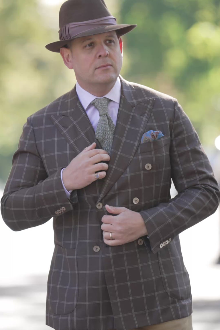 Looping clips of a silk knit tie