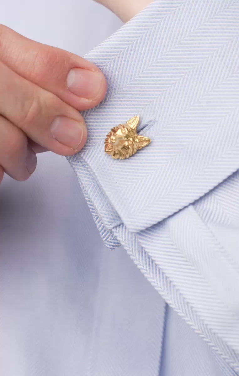 Solid Yellow Gold Fox & Goose Cufflinks – Gentleman's Gazette