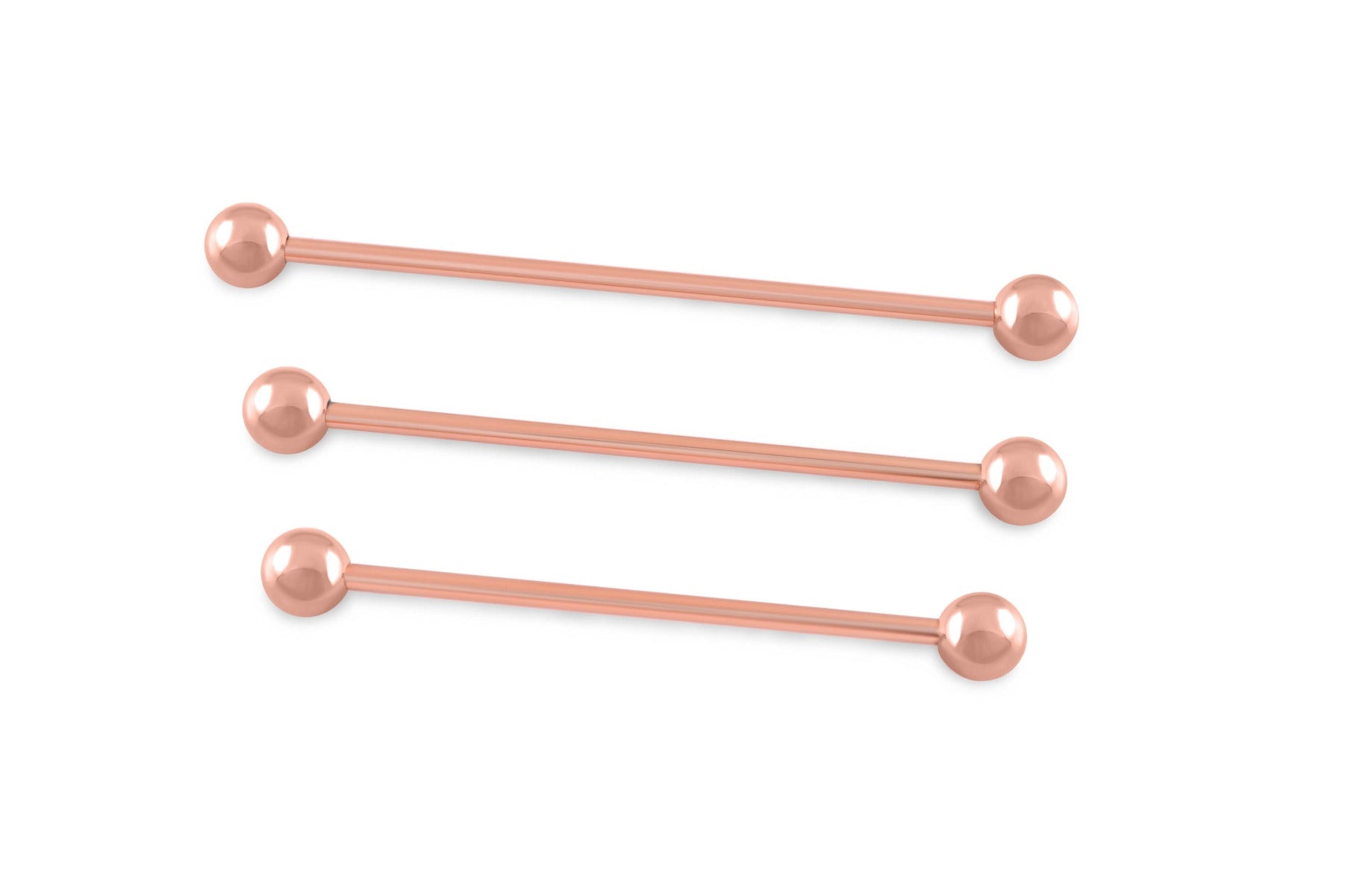 Collar Bar with Ball End in Rose Gold Fort Belvedere – Gentleman's Gazette
