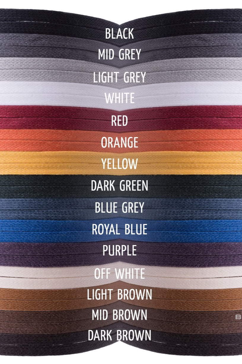 White Boot Laces Round Waxed Cotton - by Fort Belvedere – Gentleman's ...
